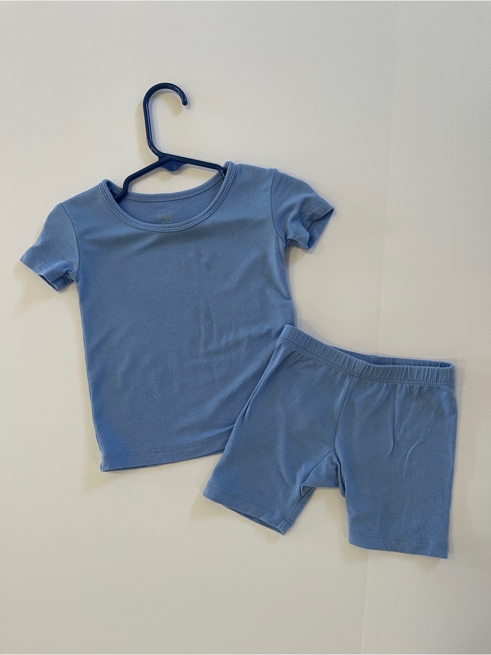 Kyte Baby Blue Short Sleeve Top & Shorts PJ Set 18-24M